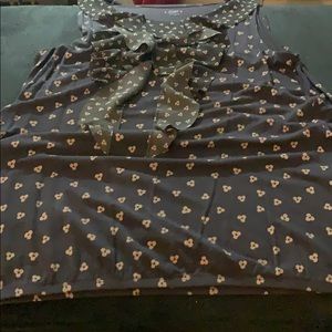 Loft Sleeveless Patterned Top